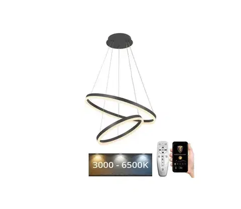 Svietidlá  LED Stmievateľný luster na lanku LED/70W/230V 3000-6500K + diaľkové ovládanie J4310/S