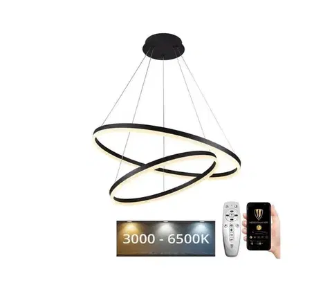 Svietidlá  LED Stmievateľný luster na lanku LED/100W/230V 3000-6500K + diaľkové ovládanie J4311/B
