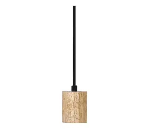 Predlžovacie káble Osram - Napájací kábel PENDULUM CYLINDER 1xE27/15W/230V drevo 4099854419454