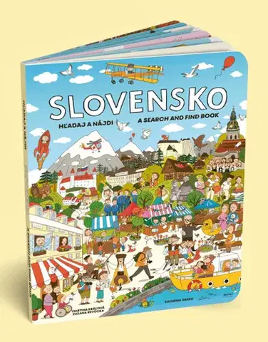 Leporelá, krabičky, puzzle knihy Slovensko hľadaj a nájdi - Martina Kráľová,Zuzana Revúcka