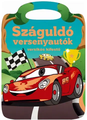 Pre deti a mládež - ostatné Száguldó versenyautók - Versikés kifestő - Ildikoó Dávid