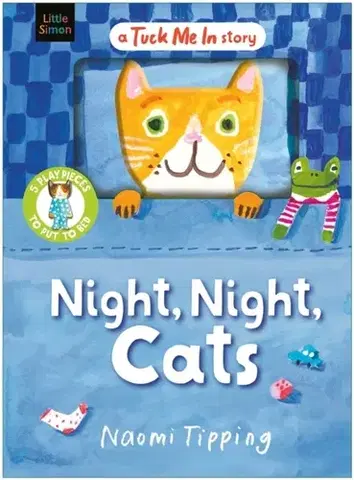 Leporelá, krabičky, puzzle knihy Night, Night, Cats - Naomi Tipping