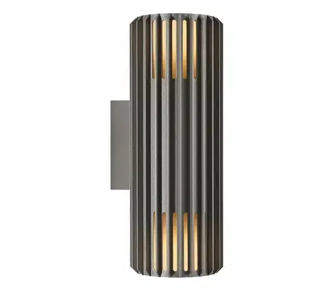 Svietidlá Nordlux - Vonkajšie nástenné svietidlo ALUDRA 2xE27/15W/230V IP54 antracit 2418121250