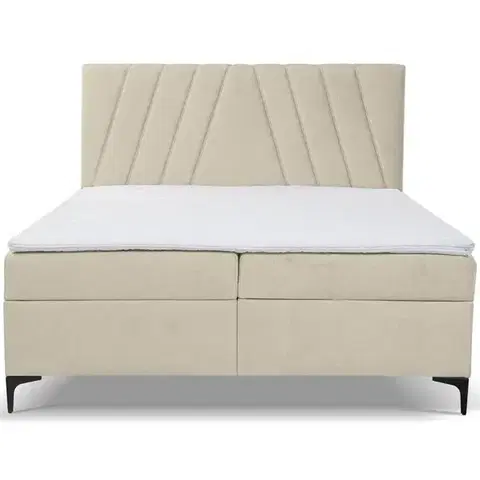 Dvojlôžkové postele Kontinentálna posteľ Capri 160x200 s topper Whisper 2