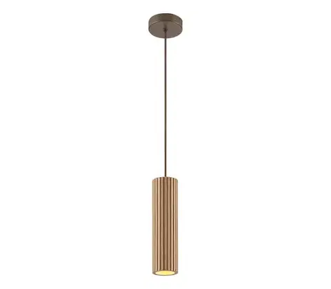 Svietidlá Brilliant - Luster na lane LAKEWOOD 1xGU10/10W/230V pr. 10 cm hnedá 51570/20