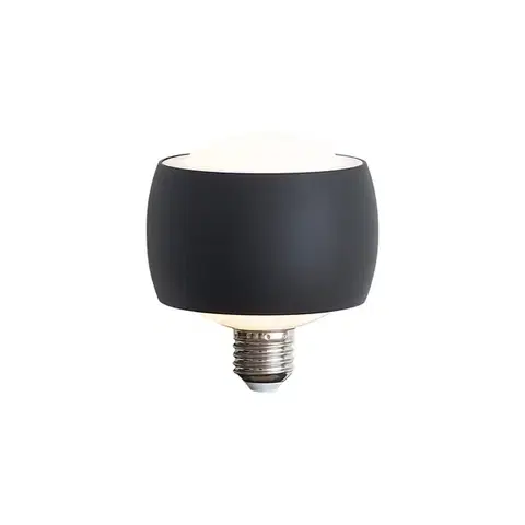 LED osvetlenie Dekoratívna LED žiarovka E27 čierna 6W 370 lm 3000K