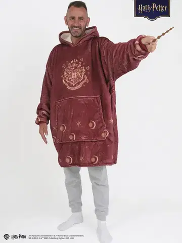 Dámske mikiny MKLozkoviny.sk Baránková mikina Harry Potter - Bradavice - červená veľkosť L