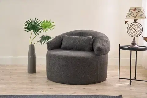 Kreslá Kreslo / Jednomiestna pohovka Pitta - Anthracite