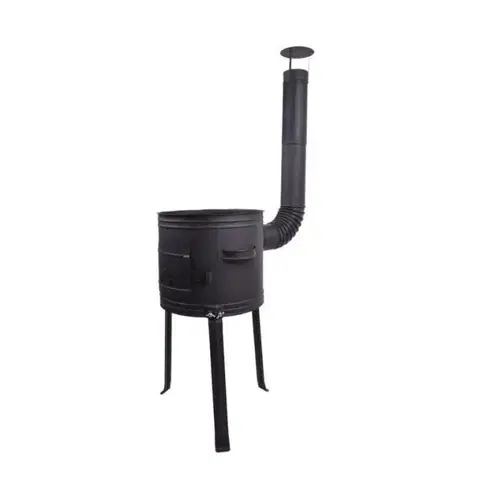 Outdoorové kotlíky Kinekus Kotlina bez kotlíka, plechová, priemer 45cm, čierna