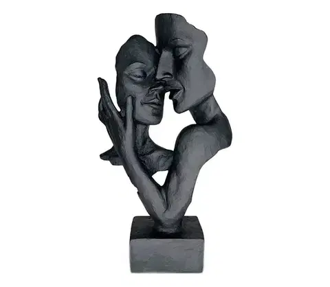 Taburetky Estilo Home Stolová dekorácia 29x9x17 cm živica/čierna 5905623250847