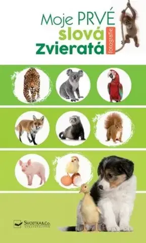 Leporelá, krabičky, puzzle knihy Moje prvé slová Zvieratá