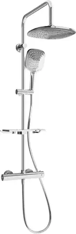 Sprchy a sprchové panely MEXEN/S - KT17 sprchový stĺp s termostatickou batériou chróm 771501793-00