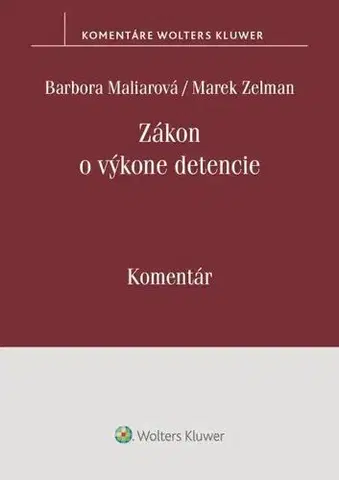 Trestné právo Zákon o výkone detencie - Komentár - Barbora Maliarová,Marek Zelman