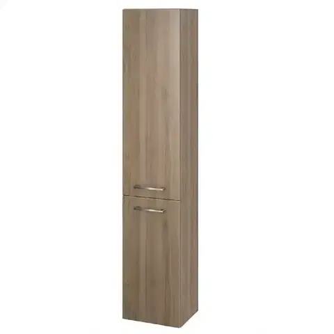 Vysoké kúpeľňové skrinky Vysoká skrinka do kúpeľne Lara orech