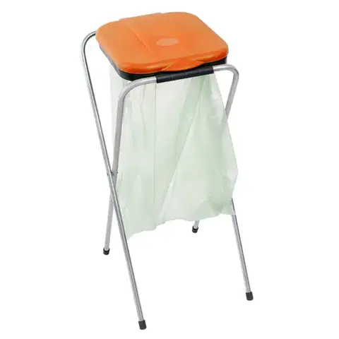 Odpadkové koše KONDELA Fixo 1 odpadkový kôš na triedený odpad oranžová