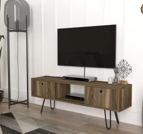 TV stolíky MONDA úzky TV stolík, orech