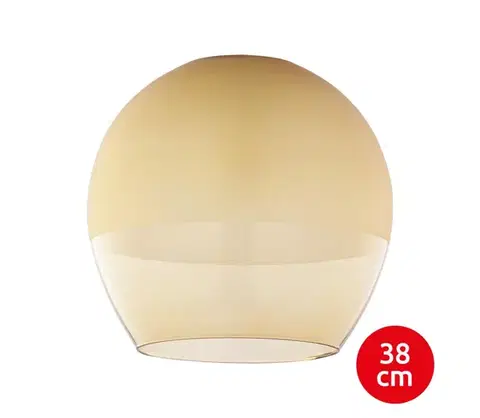 Lampy  Náhradné sklo pre luster KULA E27, priemer 38 cm, dymovo-béžové 7771