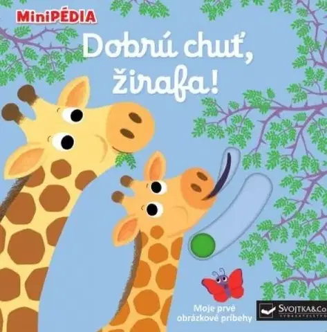 Leporelá, krabičky, puzzle knihy MiniPÉDIA – Dobrú chuť, žirafa! - Nathalie Choux