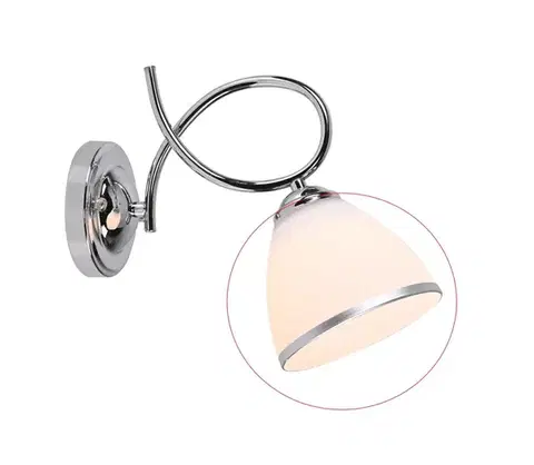 Lampy BRILAGI - Náhradné sklo pre nástennú lampu a luster FRED, krémové / lesklý chróm 63501