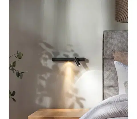 Svietidlá Ideal Lux - LED Nástenné svietidlo BONNE 2xLED/6,5W/230V CRI 90 čierna 336817