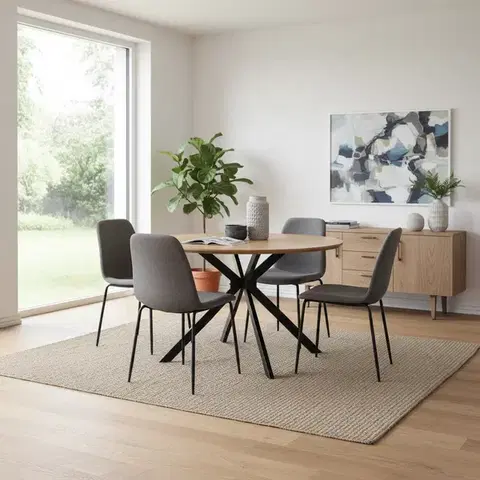 Kuchynské a jedálenské stoly Signal Jedálenský stôl ASTER | dub 100 cm