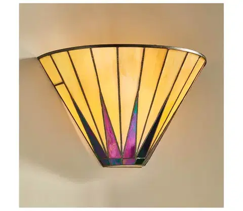 Svietidlá Endon 64046 - Nástenné svietidlo Tiffany DARK STAR 1xE14/40W/230V 64046