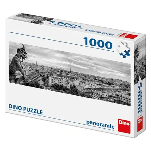 1000 dielikov Dino Toys Puzzle Chrlič v Paríži 1000 panoramic Dino
