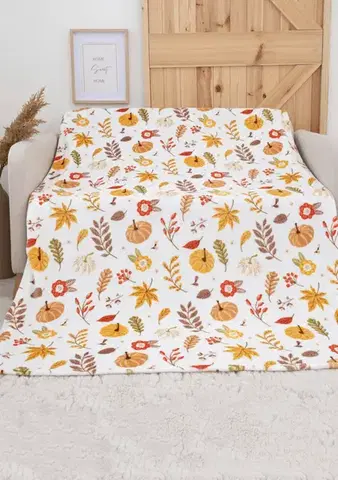 Deky MKLozkoviny.sk Deka mikroplyš Exclusive 150 × 200 cm – Tekvica