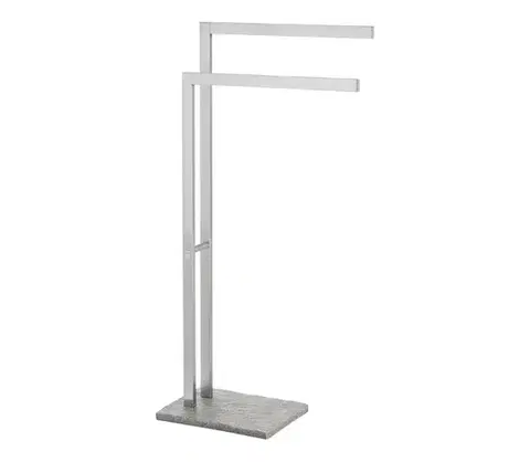 Svietidlá WENKO 20603100 - Stojan na uteráky GRANIT 43,5x86,5 cm nerezová oceľ/satén/sivá 20603100