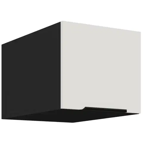 Kuchynské skrinky visiace Kuchynská skrinka Aria-Wh/Bl Anti Fingerprint 40 Nagu-36 1f