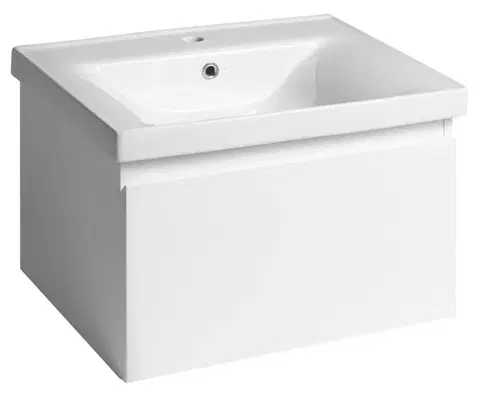 Kúpeľňový nábytok AQUALINE - ALTAIR umývadlová skrinka 57x35x45cm, biela AI263
