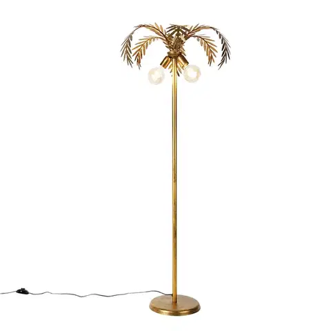 Stojace lampy Inteligentná stojaca lampa zlatá 156 cm vrátane 2 Wifi G95 - Botanica