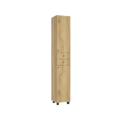Vysoké kúpeľňové skrinky VYSOKÁ SKRINKA PIK 30 DUB