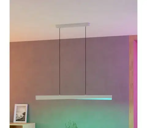 Svietidlá Eglo 901833 - LED RGBW stmievateľný luster na lanku BOLOGNANO-Z LED/19W/230V sivá 901833