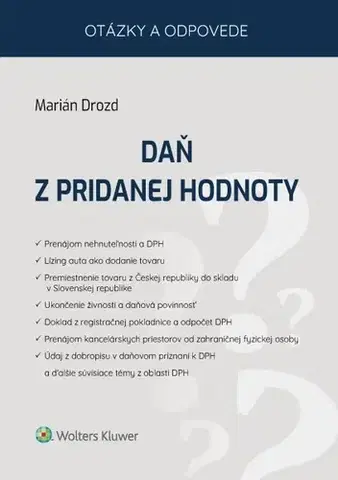 Dane, účtovníctvo Daň z pridanej hodnoty - Marián Drozd
