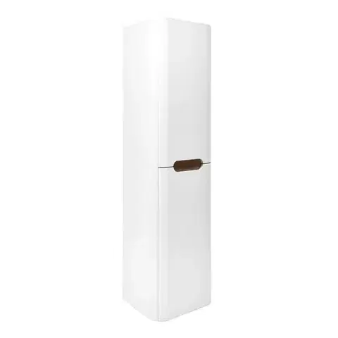 Kúpeľňový nábytok Kúpeľňová skrinka vysoká SAT Fusion 40x149x33 cm biela mat SATFUSIONV40W SATFUSIONV40W