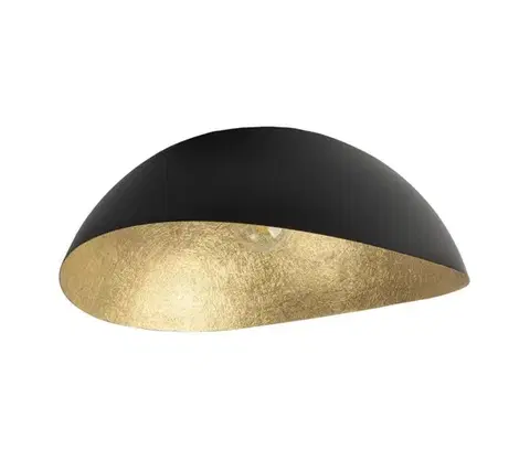 Svietidlá  Prisadený luster SOLARIS 1xE27/60W/230V čierna/zlatá 40598