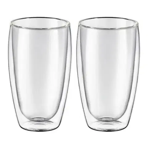 Hrnčeky a šálky Kinekus Pohár sklo dvojstenný, MIA, 450ml, sada 2ks