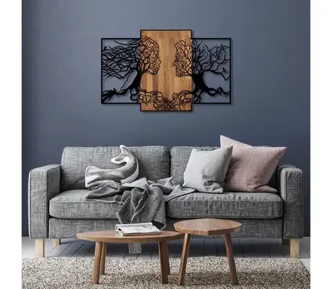 Obrazy  Nástenná dekorácia 125x79 cm stromy života drevo/kov 899SKL2299