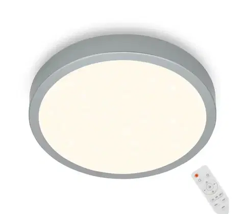 Svietidlá Briloner 3704-014-LED Stmievateľné stropné svietidlo RUNA LED/22W/230V strieborná+DO 3704-014