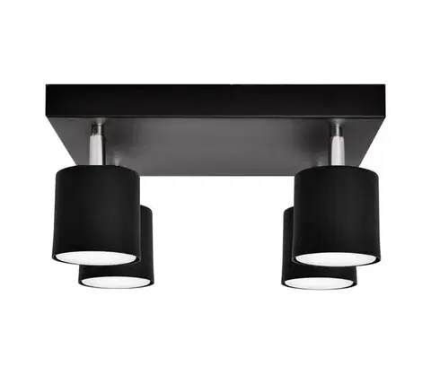 Svietidlá  Bodové svietidlo PUNTA 4xGX53/10W/230V čierna R-KWD 1953/4 BK