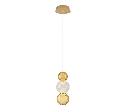 Svietidlá  LED luster na lanku CREMONA LED/5W/230V 3000K zlatý 414LRC1407