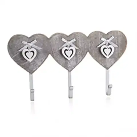 Drevené vešiaky Vešiak 3 Háčiky Sculpture Heart 63917612