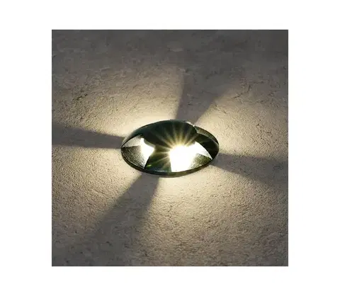 LED osvetlenie BRILAGI - LED vonkajšie zapustené nájazdové svietidlo GROUNDRAY LED/1W/230V čierne IP67 BRI258