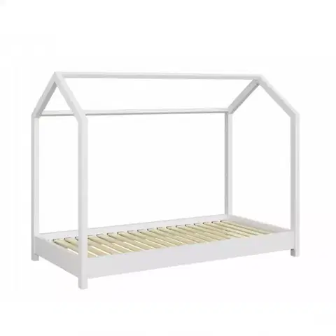 Postele pre dievčatá Detská posteľ Bella Biely 90x200