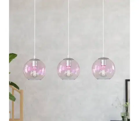 Svietidlá Eglo 901919 - Závesný luster ARISCANI na lankách 3xE27/60W/230V, lesklý chróm 901919