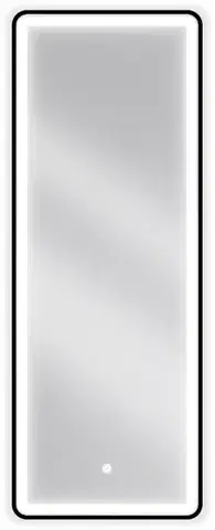 Kúpeľňové zrkadlá MEXEN - Coro zrkadlo s osvetlením 45 x 120, LED 6000K, čierny rám 9817-045-120-611-70
