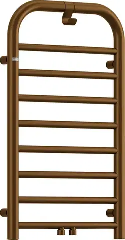 Radiátory do kúpeľne DEANTE - Silia matte brown kúpeľňové kúrenie - výška 85 cm; AGI_CG31