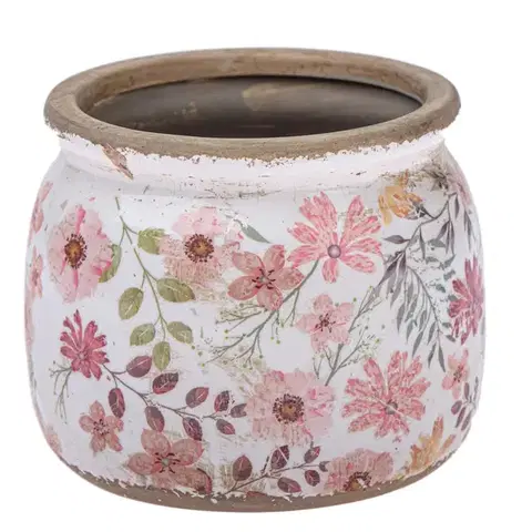Kvetináče a truhlíky Keramický obal na kvetináč Vintage florist, 15,5 x 13 cm