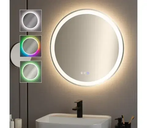 Kúpeľňové zrkadlá BRILAGI- LED RGBW stmievateľné vyhrievané zrkadlo s podsvietením AVA PRO LED/18W/230V pr. 60 cm IP44 FG-GM1109-18W-RGB